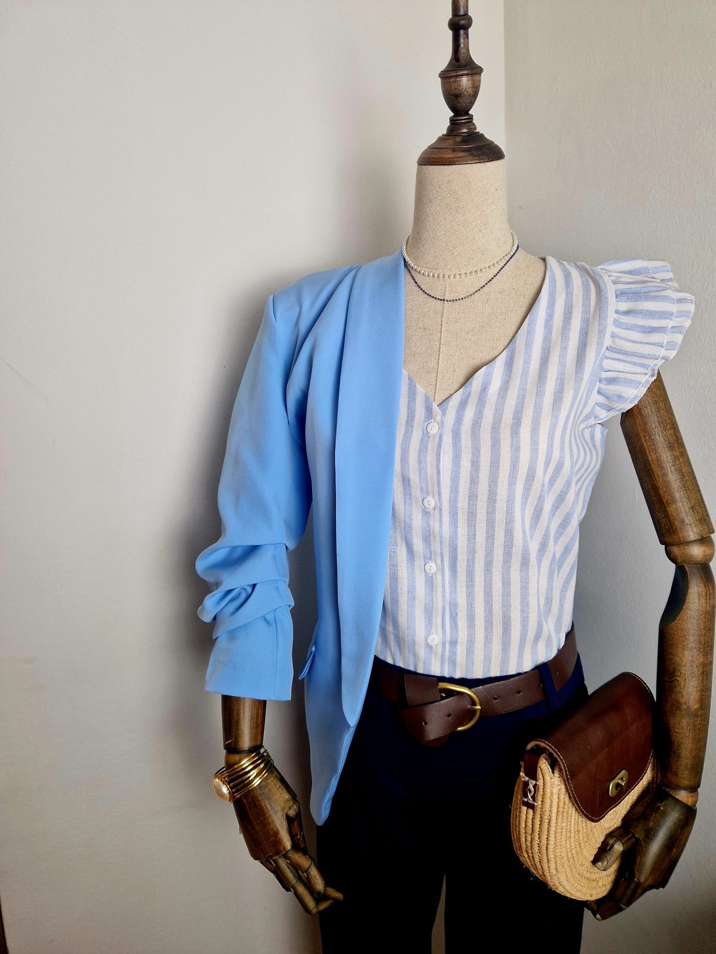 Blazer Milano Celeste