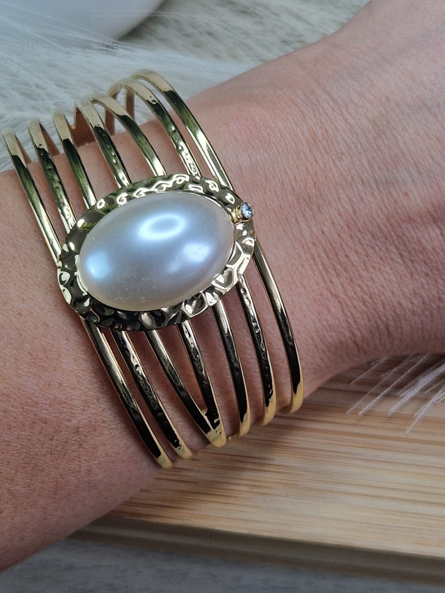 Brazalete Luna Perlada