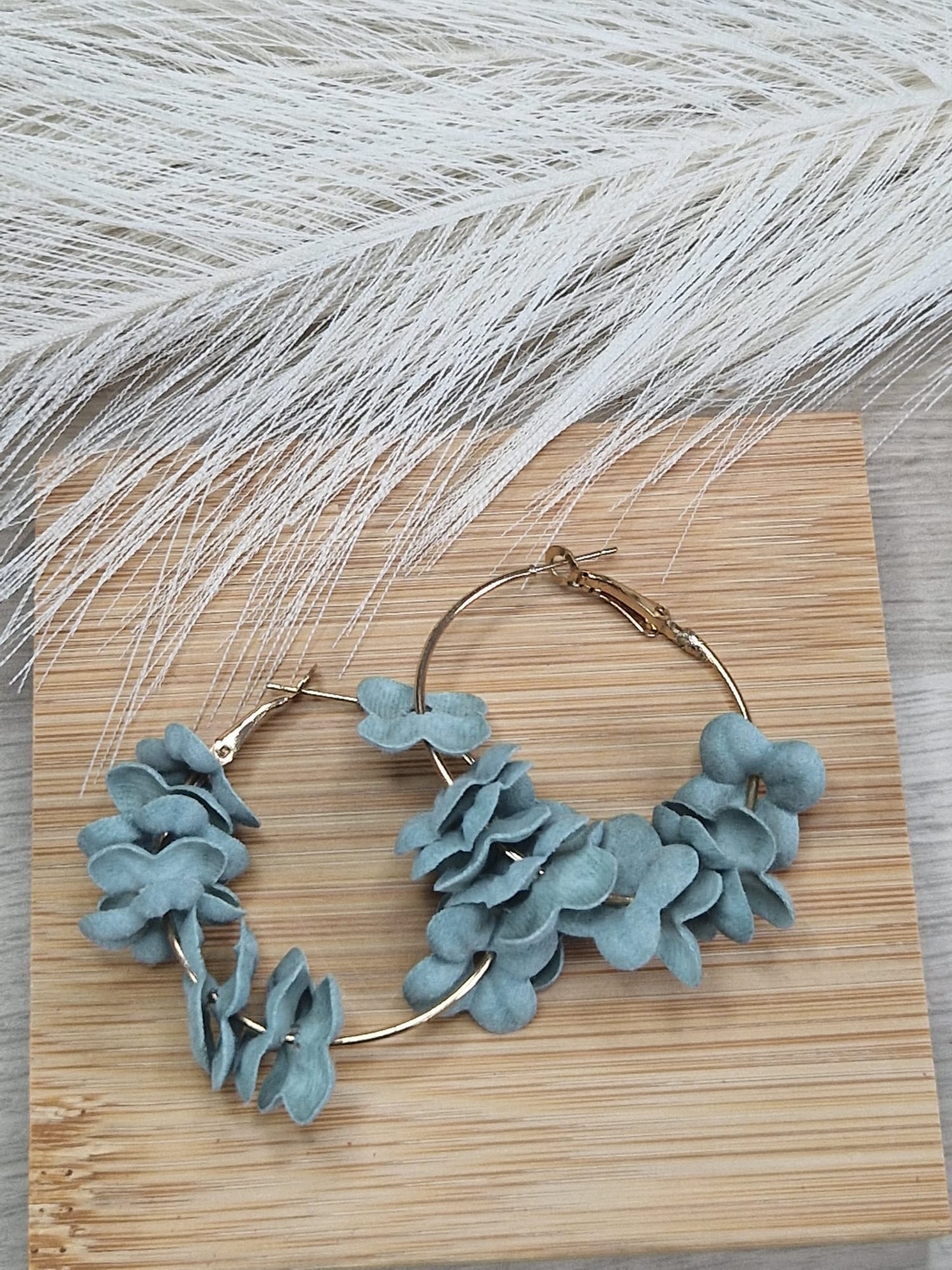 Pendientes Flora Turquesa