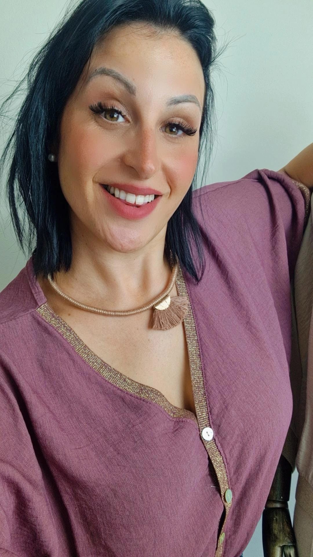 Chaqueta Aura Rosa Empolvado