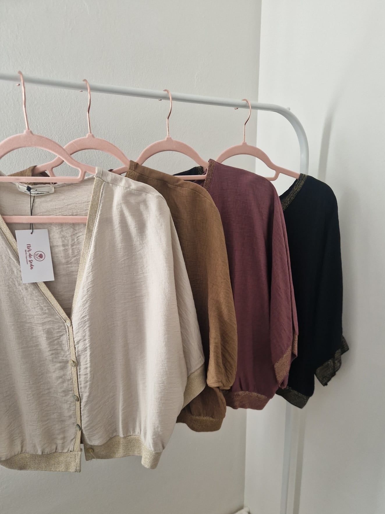 Chaqueta Aura Rosa Empolvado