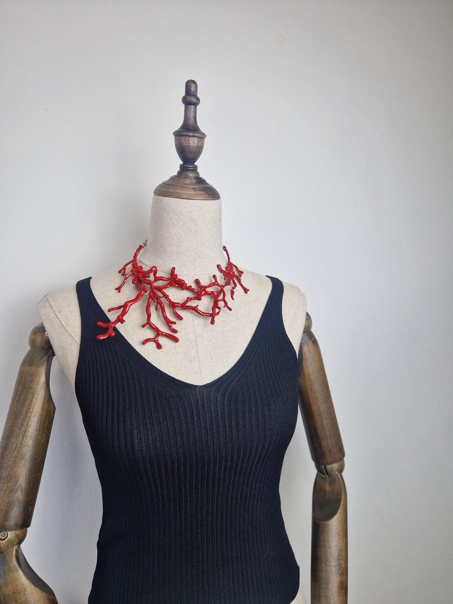 Collar Coral Rojo