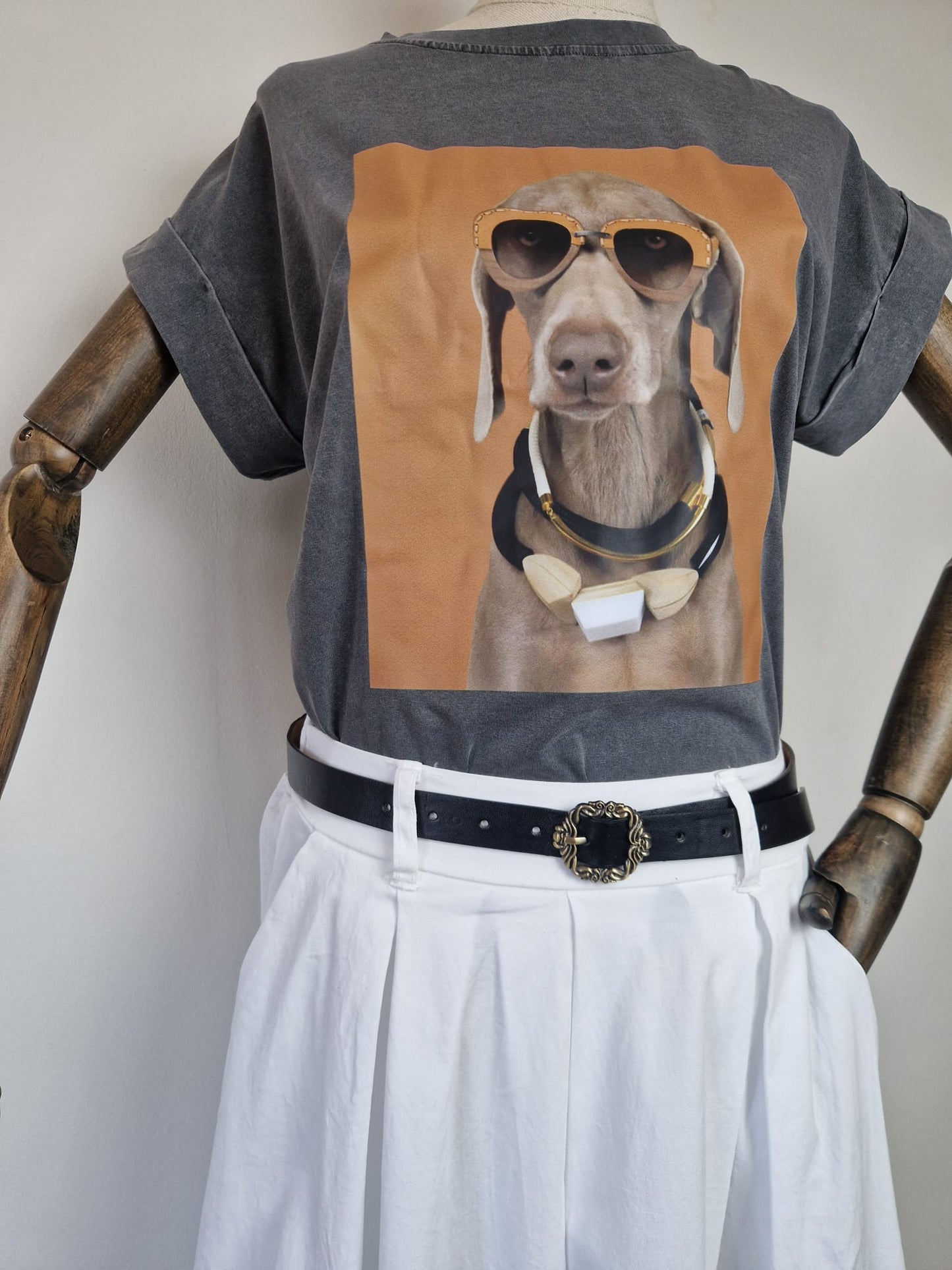 Camiseta Dog Gris