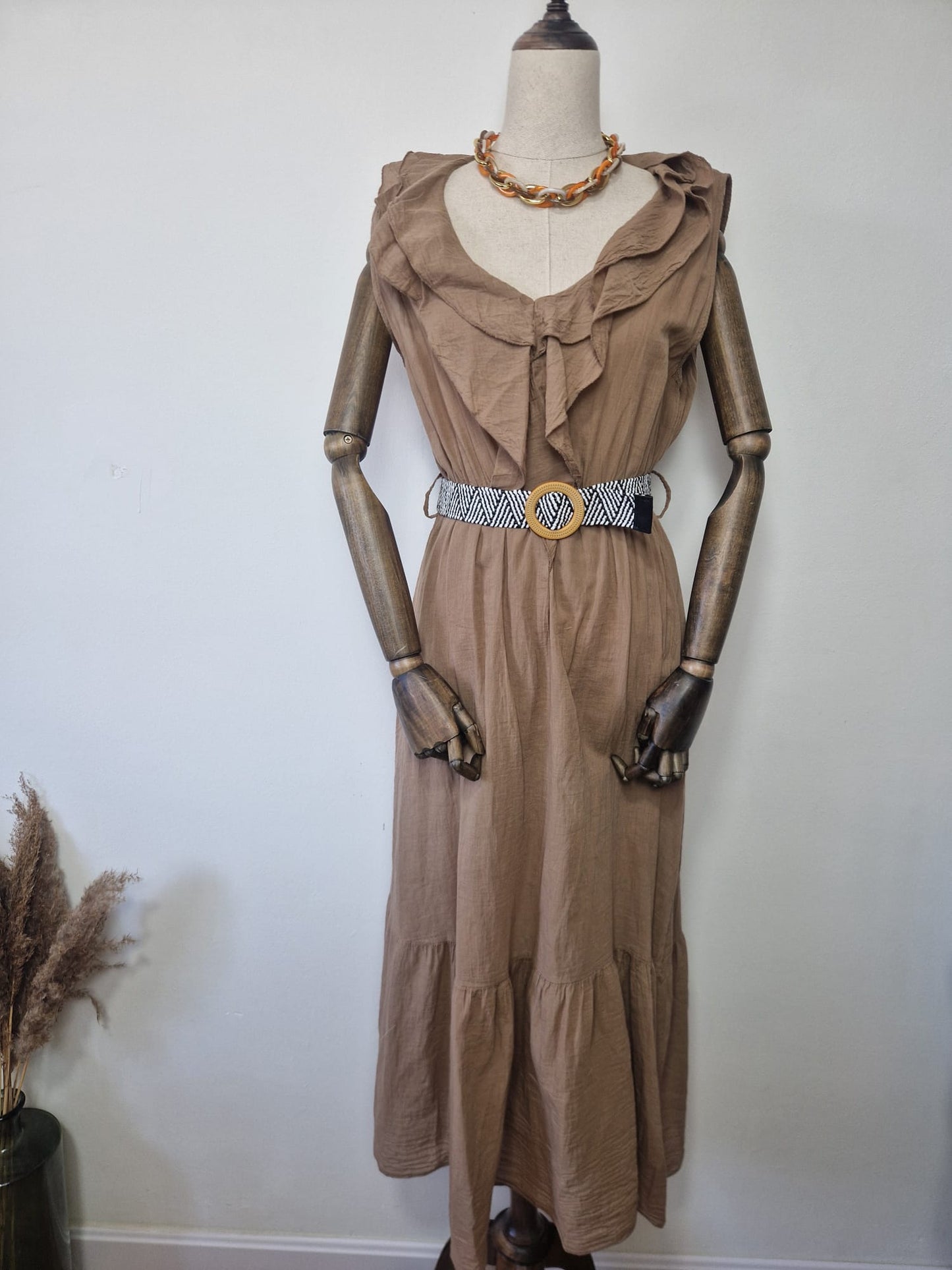 Vestido Duna Camel