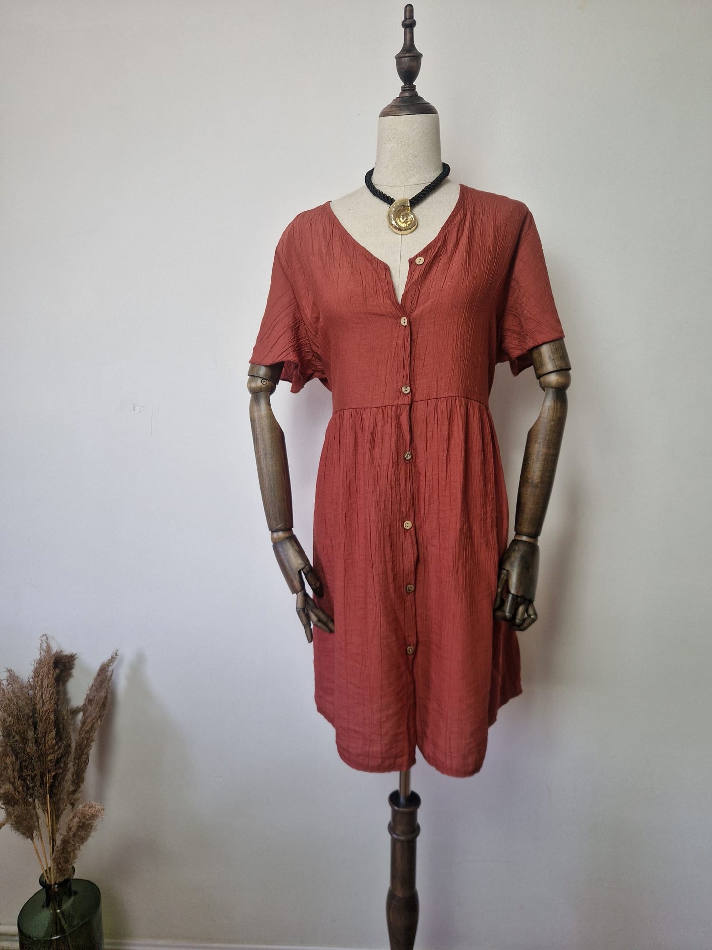 Vestido Bambula Terracota