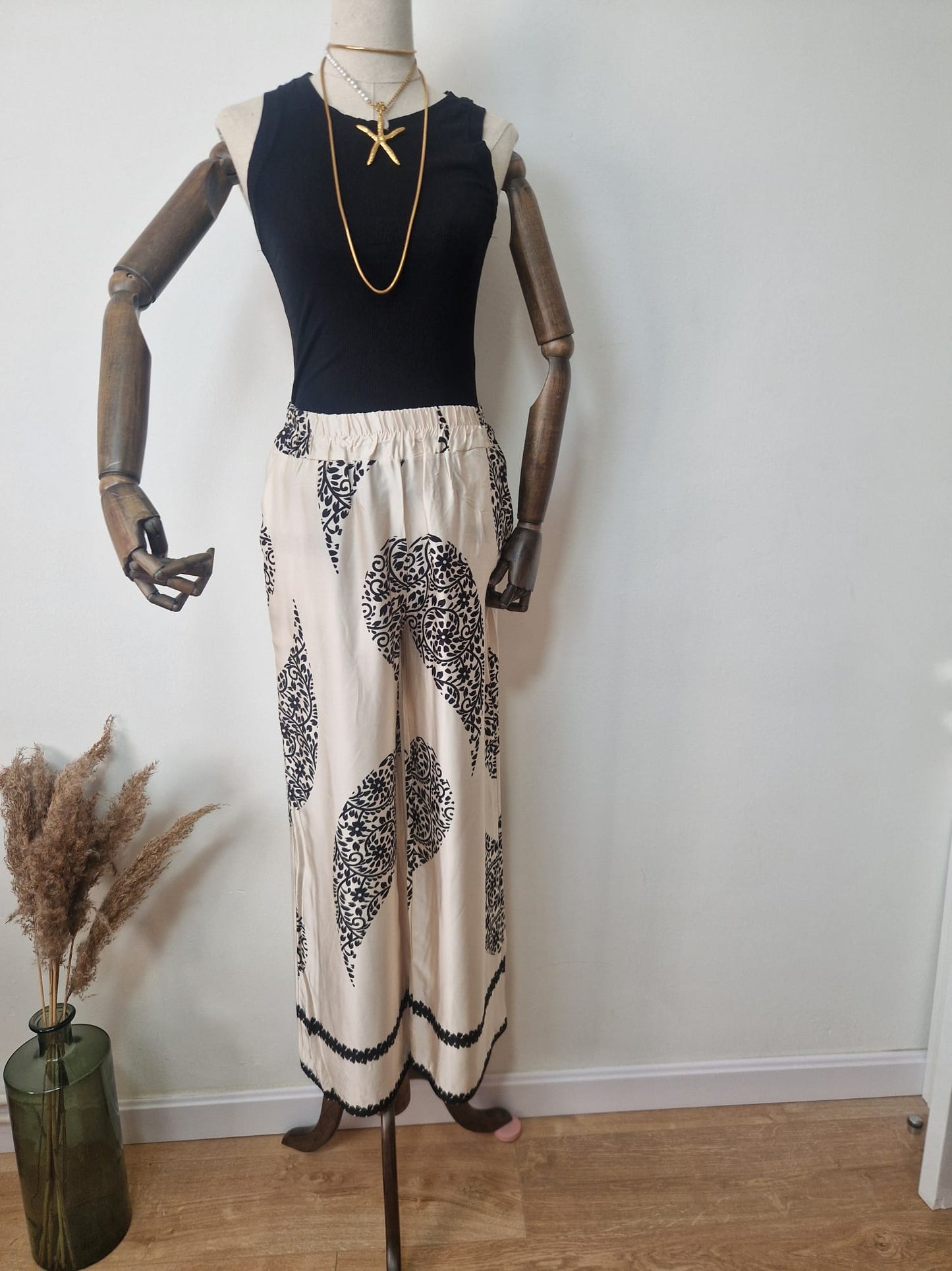 Pantalón Seda Perlado