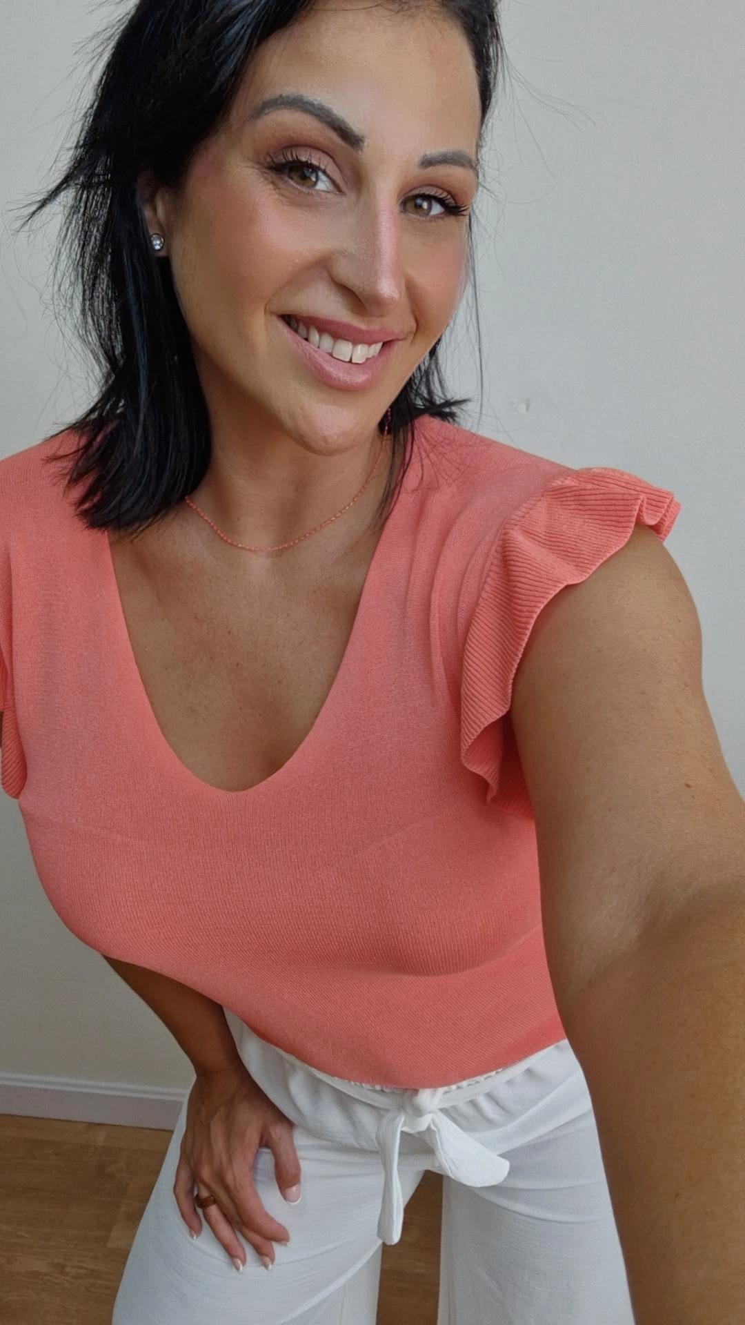 Camiseta Volante Coral