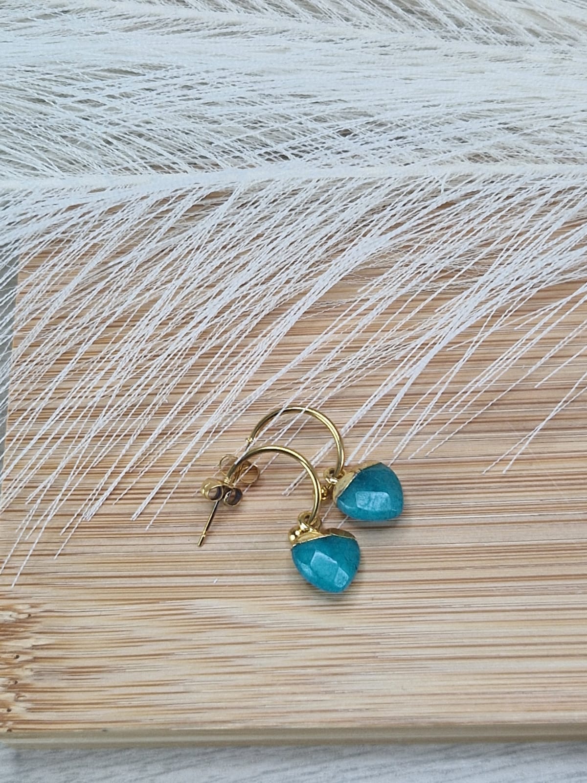 Pendientes de Corazones de Jade