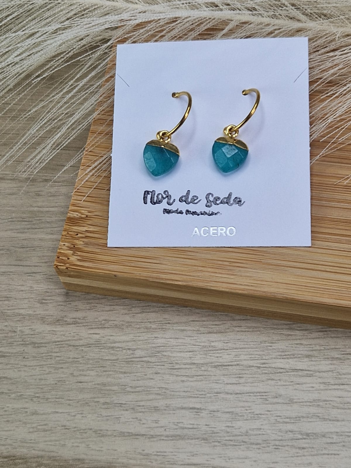 Pendientes de Corazones de Jade
