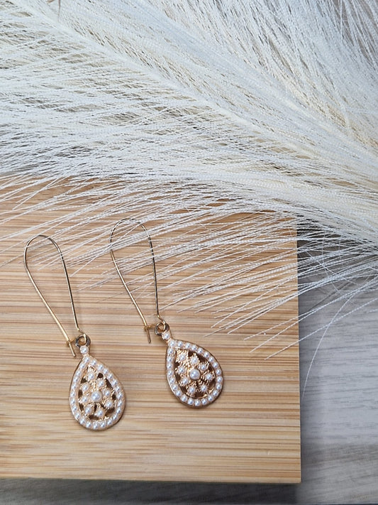 Pendientes Gota Perla