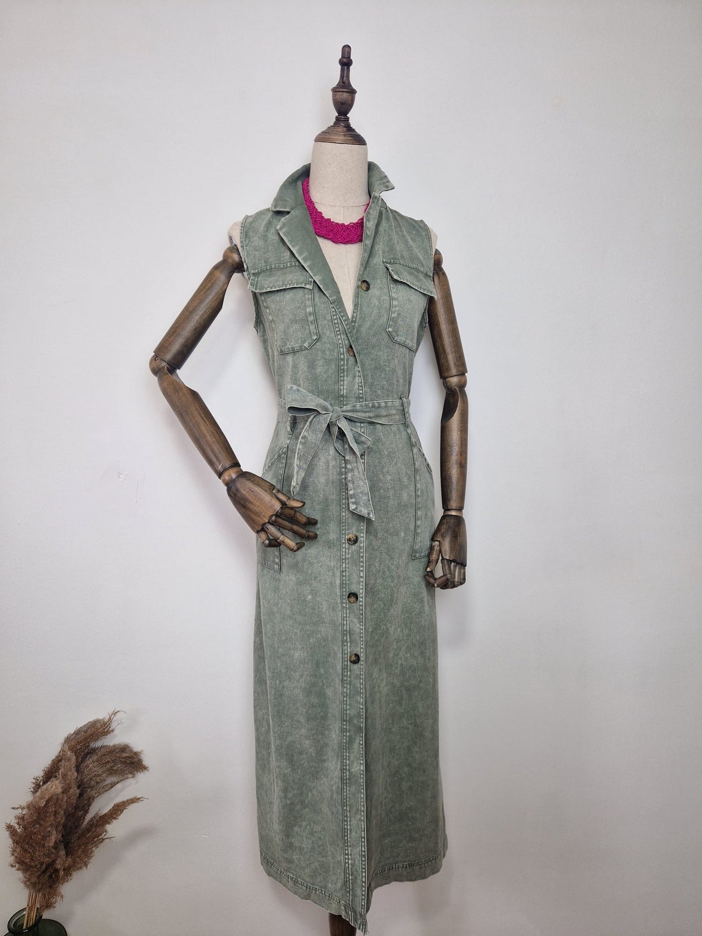 Vestido Safari Denim