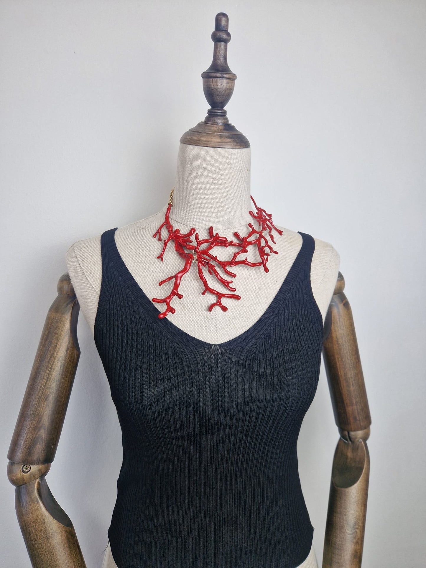 Collar Coral Rojo