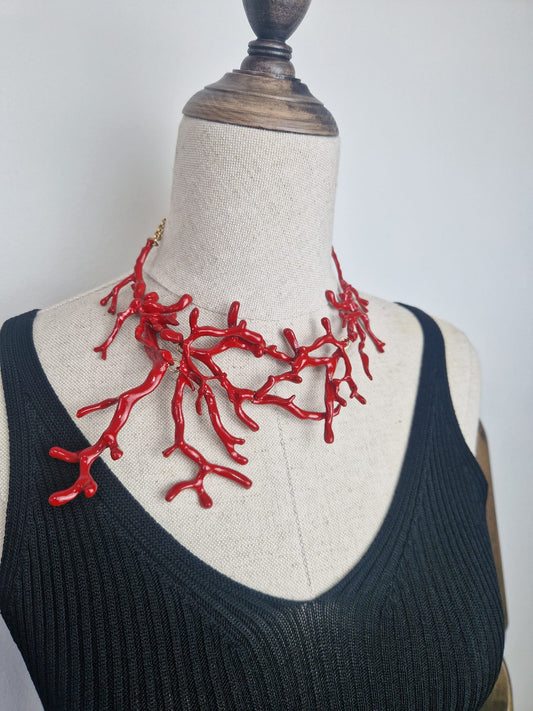 Collar Coral Rojo