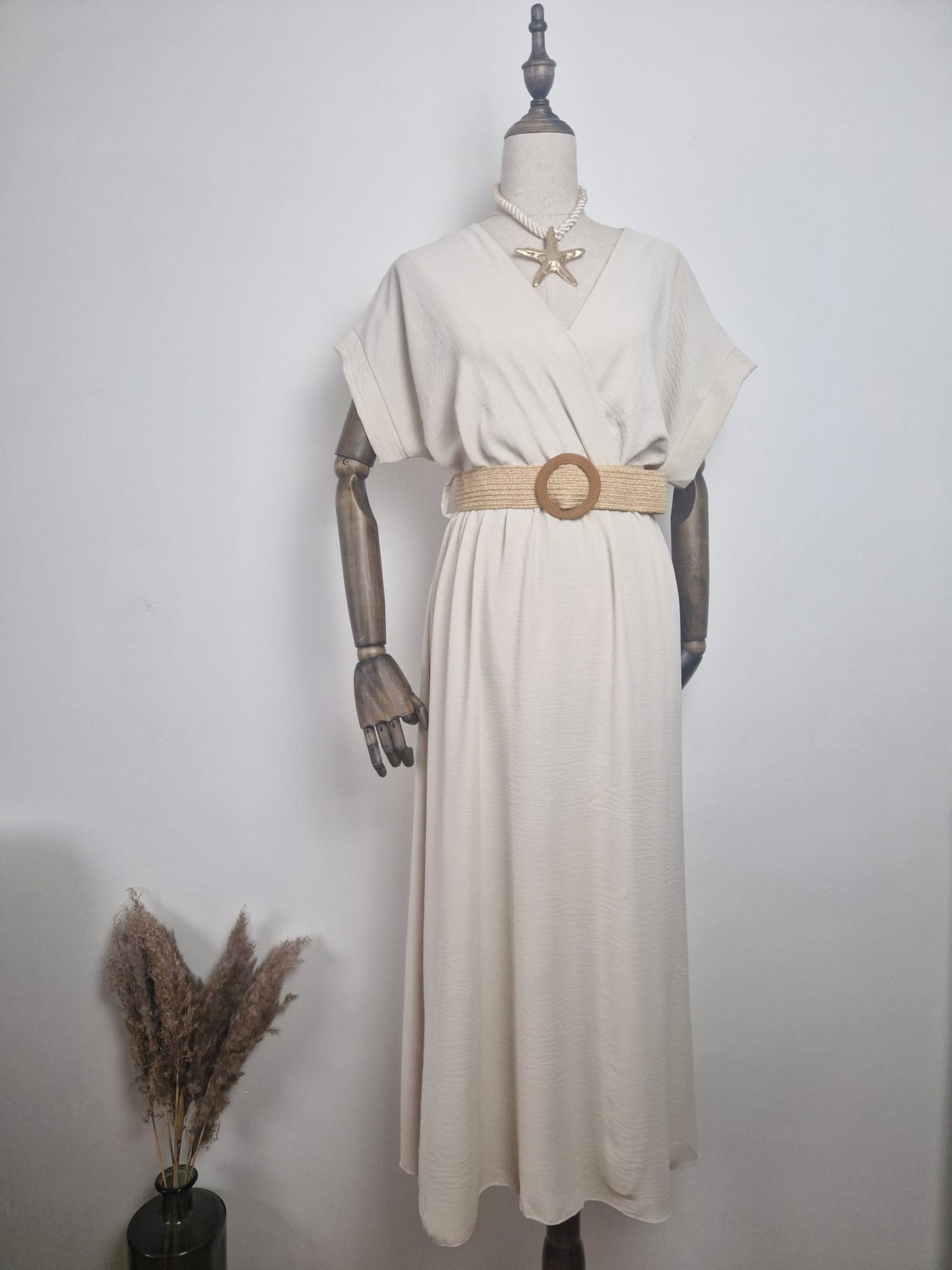 Vestido Olivia Beige