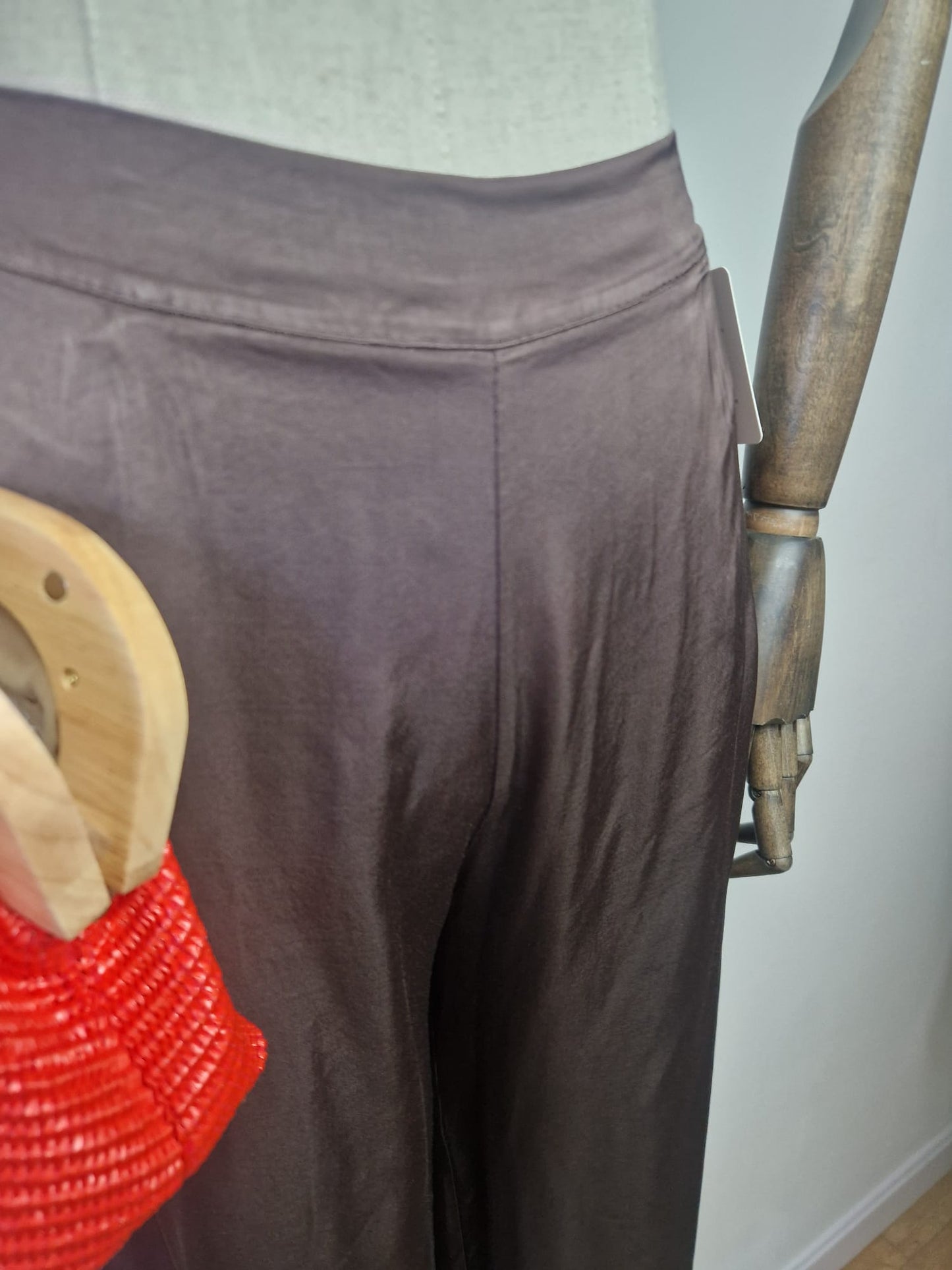 Pantalón de Seda Chocolate