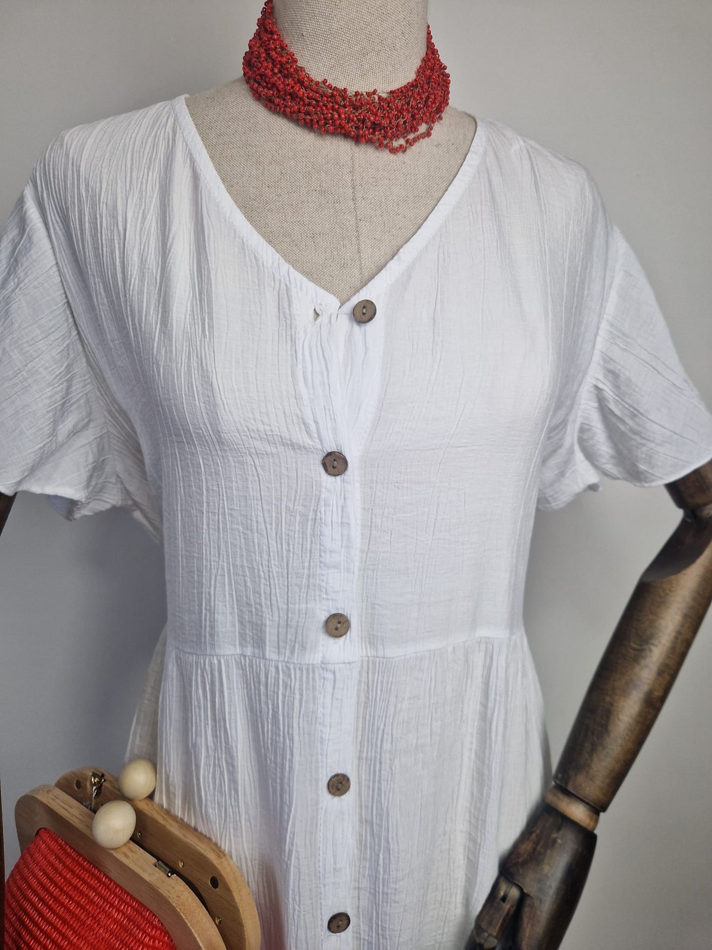 Vestido Bambula Blanco