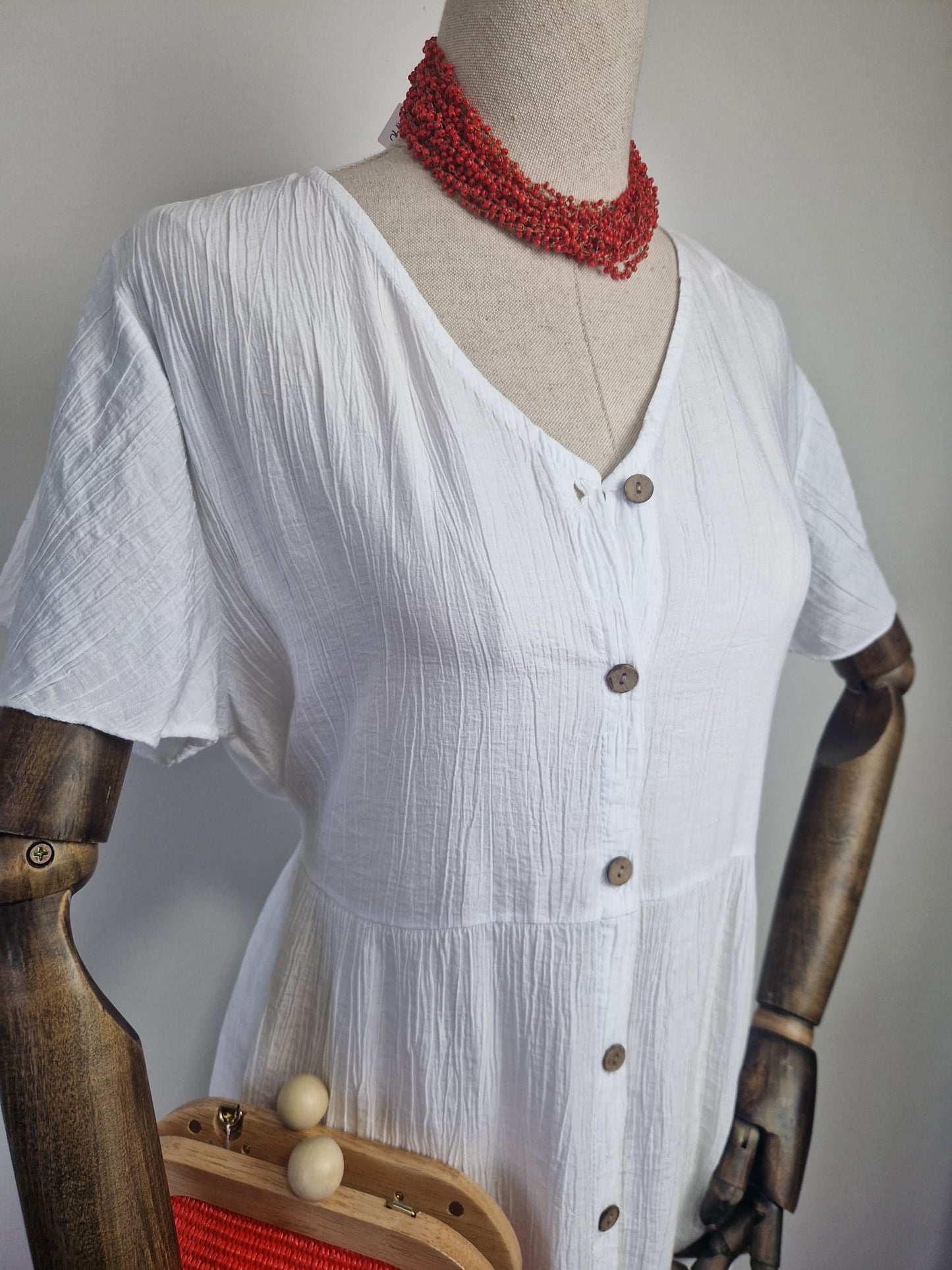 Vestido Bambula Blanco