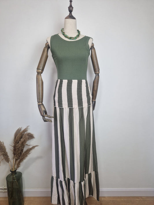 Vestido - Falda Rita  Verde Kaki