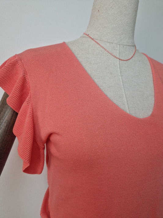 Camiseta Volante Coral