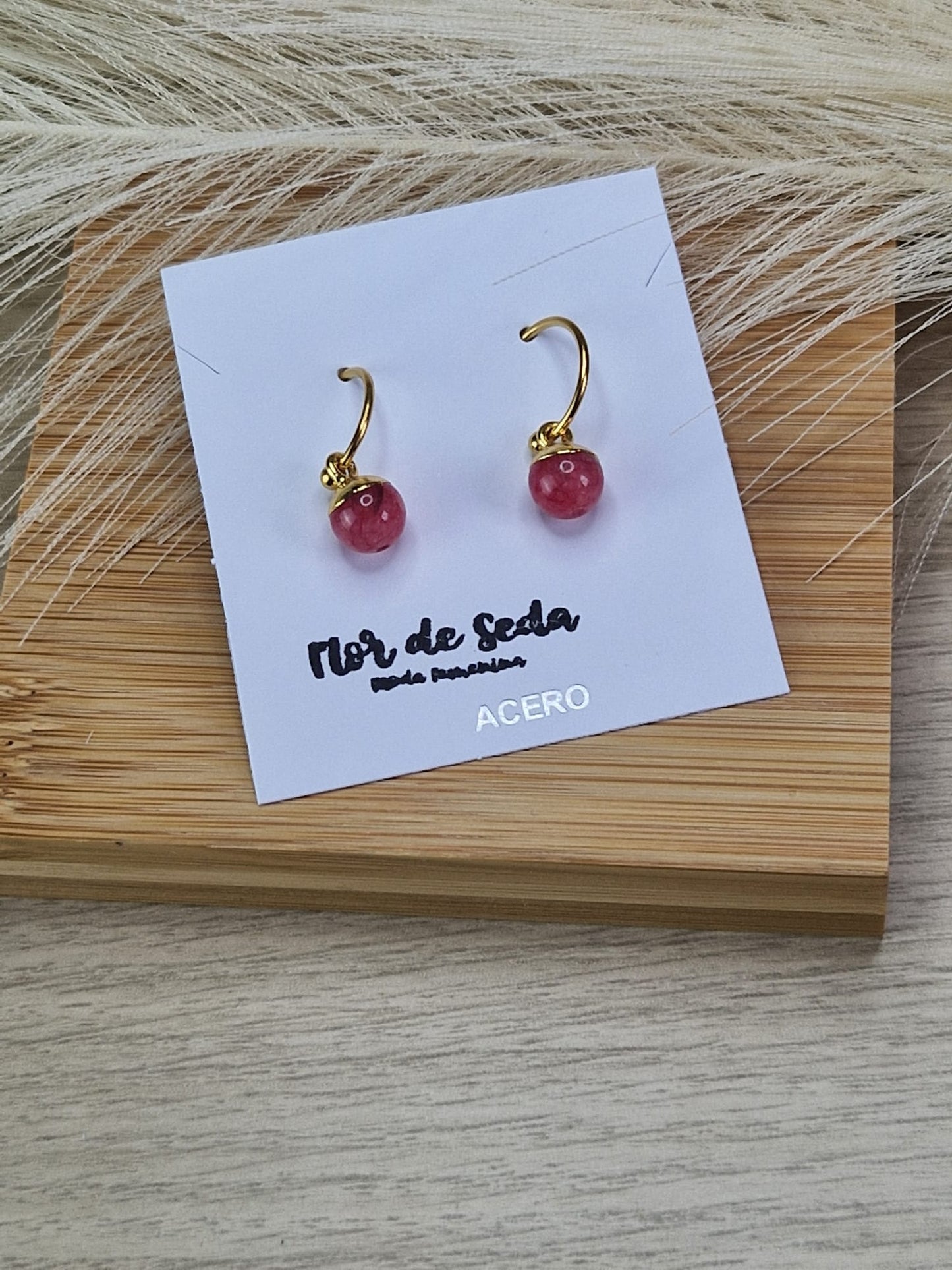 Pendientes Rosa Serena